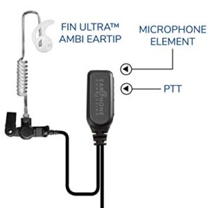 Radio Earpiece for Motorola XTS Series, EP1323QR Quick Release Hawk Lapel Mic, Police Surveillance Headset, Includes Exclusive Accessory Pack