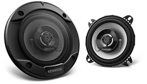 kenwood car audio kfc-s1066 stage sound series 10cm flush mount 2-way 2-speaker system 220w, black