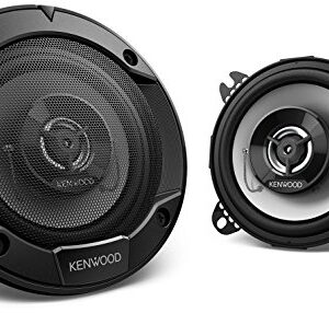 Kenwood Car Audio KFC-S1066 Stage Sound Series 10cm Flush Mount 2-Way 2-Speaker System 220w, Black