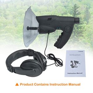 Podoy Bird Observing Listening Recording Device, Listening Device, Electronic Digital Device Sound Amplifier, Digital Recording Device Include Headphone, Visible Range Upto 300ft Long Range