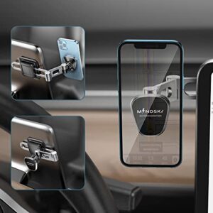 Mindsky Magnetic Phone Mount for Tesla 3 / Y/S/X, Mustang Mach-E Accessories Cellphone Holder for Car Monitor/Dashboard