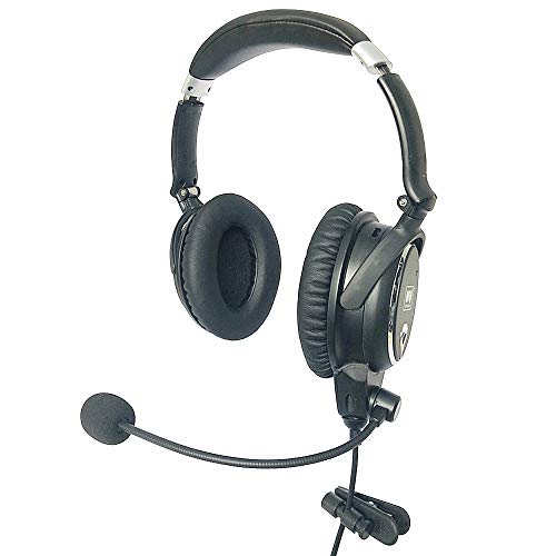 UFQ A7 ANR Aviation Headset- 2021 Version with Metal Shaft More Durable -A7 Could be a Small Version Bxxx X-20 BUT More Comfortable Clear Communication Great Sound Quality for Music with MP3 Input