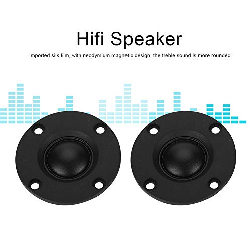 2Pcs Tweeter Treble Speaker HiFi Speaker 30W 6¦¸ Silk Film Dome Tweeter Full Range Audio Speaker