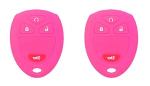 kawihen silicone protector cover fit for buick cadillac chevrolet chevy gmc pontiac saturn 4 buttons key fob ouc60270 ouc60221 m3n5wy8109 850k60270 850k60221