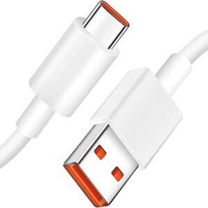 Jelanry USB C Cable USB Type C Cable, 120W HyperCharge Turbo Charging, 6A Fast Charging for Xiaomi Pad 5 12 Pro 12 12X 11T Pro 11 Lite 5G NE, Redmi 10 2022 Note 11 Pro 5G Note 11 / 11s, 6.6ft 1Pack