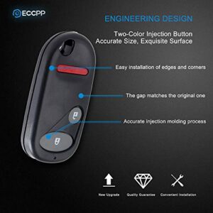 ECCPP OUCG8D344HA key fob Replacement for 3 Buttons Keyless Entry Remote Key Fob 02-10 for H onda CIVIC CR-V ELEMENT OUCG8D-344H-A (Pack of 1)