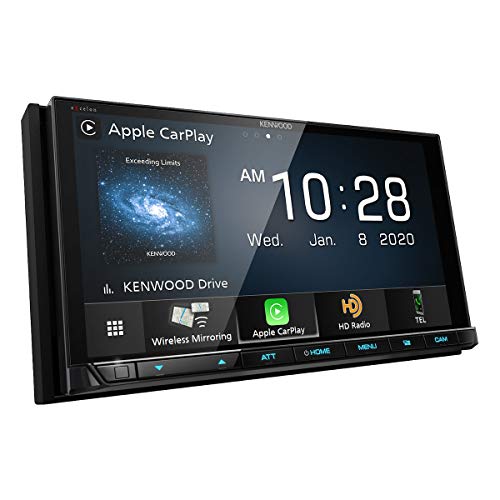 Kenwood DMX957XR 6.8" Digital Media Touchscreen Receiver w/ Apple CarPlay and Android Auto