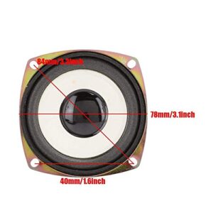 eboxer-1 3 Inch Mini Full Frequency Audio Speaker,4ohm 5W High Sensitivity Loudspeaker, Full Range Audio Speaker Stereo Woofer Loudspeaker,Home Stereo woofer Speaker for Multimedia Sound Box DIY