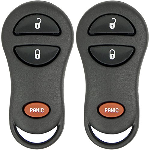 Keyless2Go Replacement for New Keyless Entry 3 Button Remote Car Key Fob for Vehicles That Use GQ43VT9T (2 Pack)