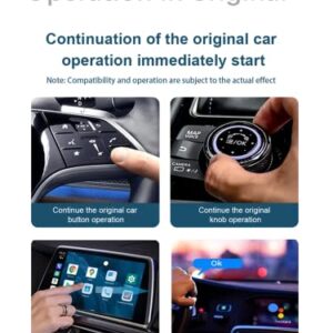 Carplay Ai Box Android 12, Wireless Car AI Box,Carplay Android Auto Video Box with 4G Cellular,4GB+64GB,8Core,Android10.0,Built-in Navigation,Support SIM&TF Card Bluetooth (4+64G)