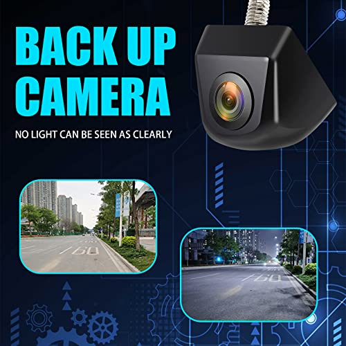 TimNas Pack-1 Car Backup Camera, HD Wide Angle Reverse Camera, IP69 Waterproof Night Rear View Reverse Cam, 170° Adjustable Camera, Fit for Cars Trucks SUVs RVs Vans (Black)