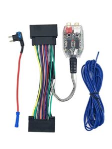 factory radio add a amp amplifier sub interface wire harness inline converter compatible with ford – select models
