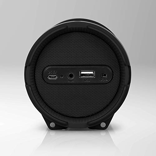 Pyle Surround Portable Boombox Wireless Home Speaker Stereo System, Built-in Rechargeable Battery, MP3/USB/FM Radio with Auto-Tuning, Aux Input Jack for External Audio. (PBMSPG6) Black