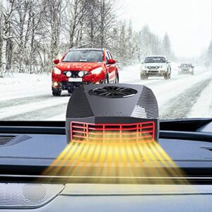car heater defroster,12v fast heating quickly defrost defogger 2 in 1 heating & cooling fan automobile windscreen fan