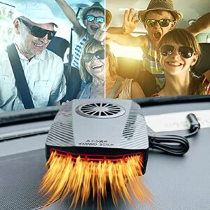 Car Heater Defroster,12V Fast Heating Quickly Defrost Defogger 2 in 1 Heating & Cooling Fan Automobile Windscreen Fan