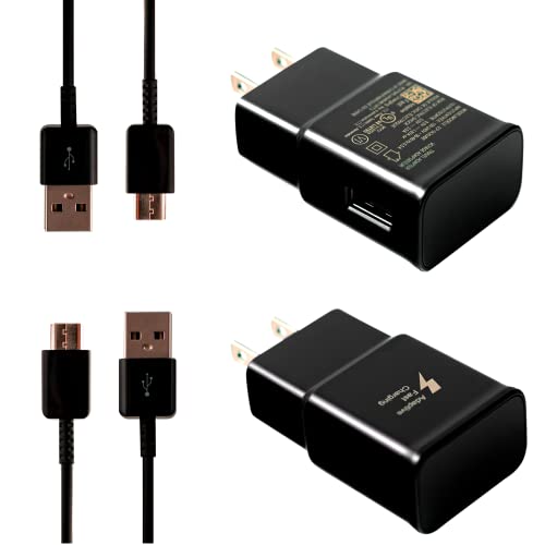 15W Type C Charger Fast Charging 2 Pack USB C Android Phone Charger Wall Charger Block & 6.6ft Cable for Samsung Charger Galaxy S8 S9 S10 Plus Active S10e S20 S21 S22 Z Fold 2 3 Ultra Plus Note 8 9 10