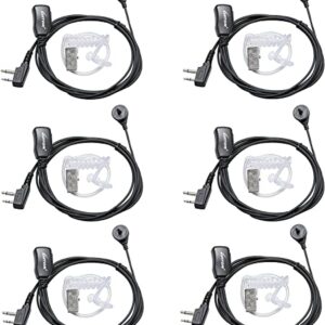 LUITON Earpieces for Midland Walkie Talkie Earpieces with Mic Security Headsets for Midland Two Way Radios Compatible with Midland GXT1000VP4 LXT600VP3 GXT1050VP4 GXT1000XB LXT500VP3 etc (6 Pack)