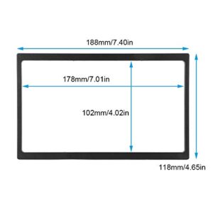 cornice 2 din,Car DVD Frame,Universal 2 Din 7in PST Thick Fascia Car Fascia Dash Mount DVD Navigation o Frame for 178x10