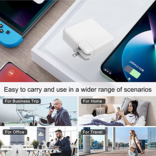 iPhone 35W Fast Charger, 35W Dual USB-C Port Compact Power Adapter GaN PD 3.0 PPS 2-Port USB C Wall Charger with 6.5FT Type C and Type C to Lighting Charging Cords for iPhone14/13/12/11/XS/XR/Pad