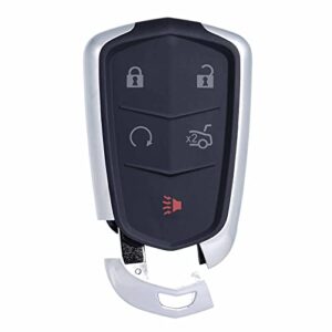 key fob replacement compatible for cadillac ats xts 2015 2016 2018 2019 cts 2014-2019 proximity smart keyless entry remote control remote start 13580811 315mhz 13594024 hyq2ab 1358539 13598507