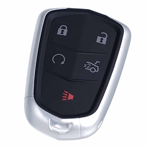 Key Fob Replacement Compatible for Cadillac ATS XTS 2015 2016 2018 2019 CTS 2014-2019 Proximity Smart Keyless Entry Remote Control Remote Start 13580811 315Mhz 13594024 HYQ2AB 1358539 13598507