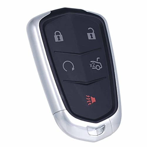 Key Fob Replacement Compatible for Cadillac ATS XTS 2015 2016 2018 2019 CTS 2014-2019 Proximity Smart Keyless Entry Remote Control Remote Start 13580811 315Mhz 13594024 HYQ2AB 1358539 13598507