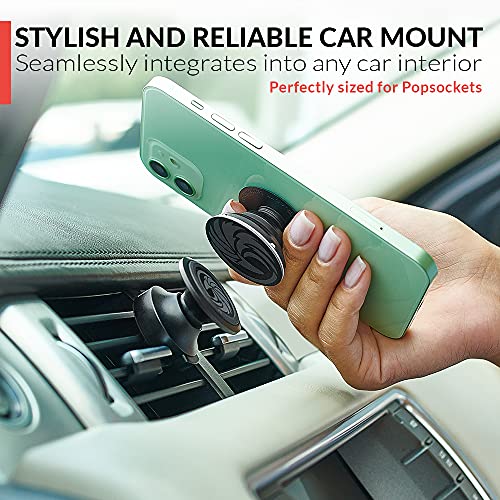 New 2023 Magnetic Cell Phone Holder for Car Vent - for Any Smartphone (iPhone, Android, GPS) | Stylish All-Metal One-Hand & One-Sec Phone Mount for Car, 100 to Safeness & Comfort