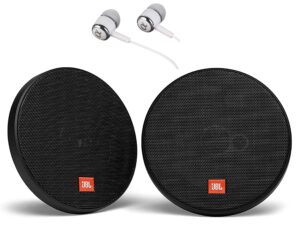 jbl stage 602 135w max (45w rms) 6-1/2″ 4 ohms stage series 2-way coaxial car audio speakers / free alphasonik earbuds