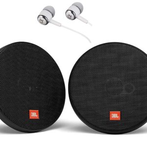 JBL Stage 602 135W Max (45W RMS) 6-1/2" 4 ohms Stage Series 2-Way Coaxial Car Audio Speakers / FREE ALPHASONIK EARBUDS