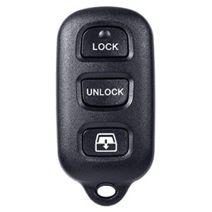 helloauto key fob fits toyota sequoia 2001-2007, 4runner 1999-2009 keyless entry remote replacement smart key 4-button (fcc id: hyq12bbx, hy12ban, hyq1512y)