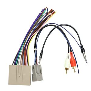 yuacdky radio wiring harness for ford 2006-2012, lincoln 2006-2010, mercury 2006-2009