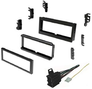 car stereo dash kit and wire harness for installing a new single din radio for some 1985-1990 chevrolet astro, 1982-1989 chevrolet blazer, 1982-1989 chevrolet camaro, 1982-1987 chevrolet cavalier