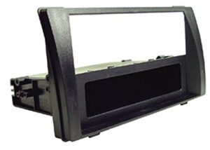 scosche ta1467b compatible with 2002-06 toyota camry iso double din & din+pocket dash kit, factory brackets req. black