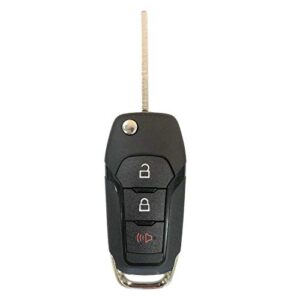 replacement for 2015-2019 ford f-150 f-250 350 keyless remote flip key fob 164-r8130 n5f-a08taa;by auto key max (single)