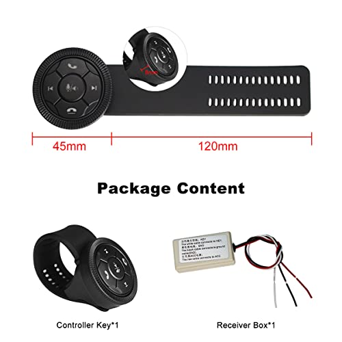 JOYING Latest Universal Steering Wheel Control Watch Band Style with Backlight Buttons for Android Car Stereo DVD Player GPS Navigation System