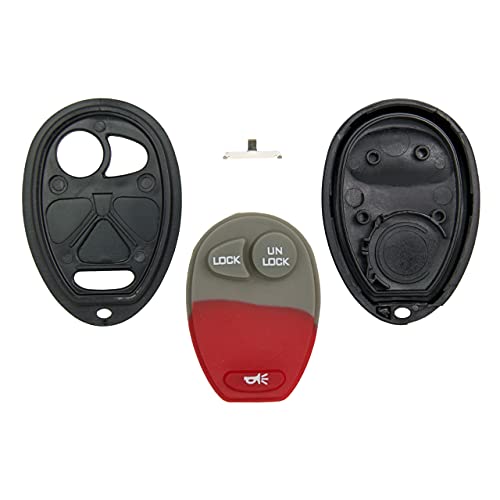 Keyless2Go Replacement for New Shell Case and 3 Button Pad for Remote Key Fob with FCC L2C0007T - Shell ONLY