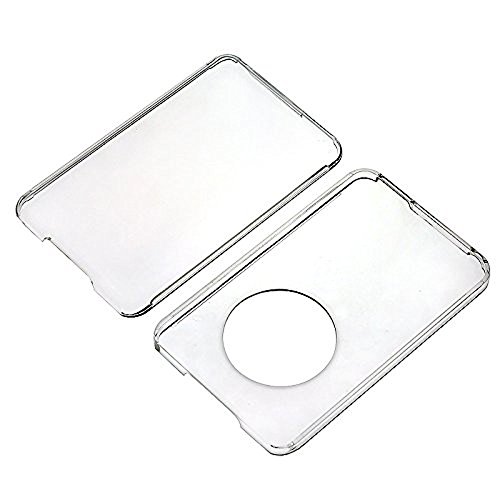 for iPod Classic Case,Clear Hard Snap-on Case Cover for Apple iPod Classic 6th 7th 80GB, 120GB Thin 160GB and iPod Video 5th 30gb + Screen Protector(10.5mm Thickness Thin Version)