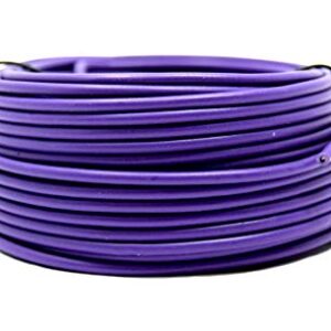 Best Connections Audiopipe Copper Clad Stranded Car Audio Primary Remote Wire (18 Gauge 50', Purple)