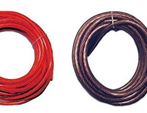 10 Ft - 8 Gauge Power Wire Red GA Guage Ground AWG 5 Feet Red 5 Feet Black