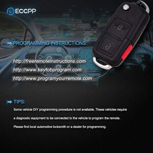 ECCPP 1X 3 Button Antitheft Keyless Entry Systems 315MHz Uncut Keyless Entry Remote Key Fob Replacement for Mercury for Lincoln for Ford for Mazda Series CWTWB1U212