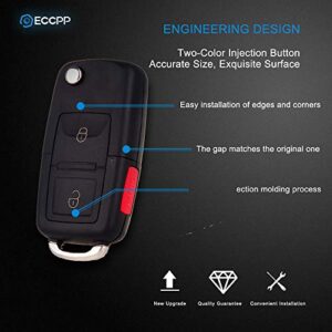 ECCPP 1X 3 Button Antitheft Keyless Entry Systems 315MHz Uncut Keyless Entry Remote Key Fob Replacement for Mercury for Lincoln for Ford for Mazda Series CWTWB1U212