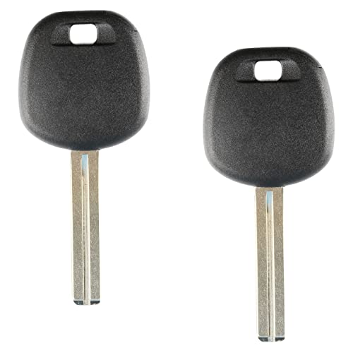 2x Remote Key Fob Transponder Chip Key for 4D68 Chip (TOY50PT)