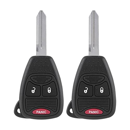 Keyless Entry Remote Control Key Fob Fits for Dodge Caliber Dakota Durango Magnum Nitro Ram/Mitsubishi Raider 2004 2005 2006 2007 2008 2009 2010 2011 2012 OHT692713AA, OHT692427AA (Pack of 2)