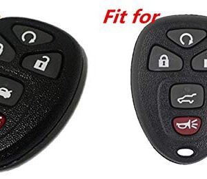 KAWIHEN Key Fob Cover Compatible with Buick Cadillac Chevrolet Chevy GMC Pontiac Saturn 5 Buttons key fob KOBGT04A 22733524 10305091 10305092 OUC60270 OUC60221 15913415 15857839