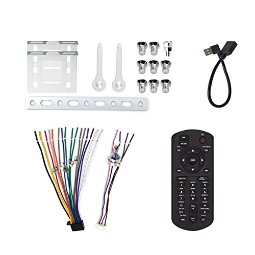 Car Stereo Wire Harness Kit: Car Radio Wire Connector - Double Din Single Din Car Audio Aftermarket Installation Accessories 12V Power Socket IR Remote