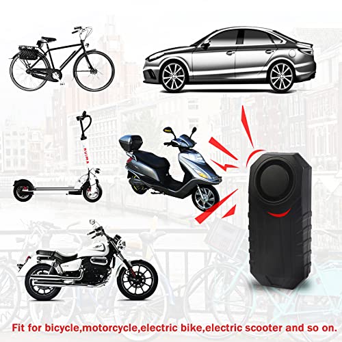 SINGARO 113dB Bike Alarm, Wireless Waterproof Bike Alarm with Remote Control, Anti-Theft Bicycle and Motorcycle Alarm, Car Exterior Accessories