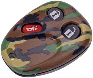 dorman 13618gnc keyless entry transmitter cover compatible with select models, green woodland camouflage