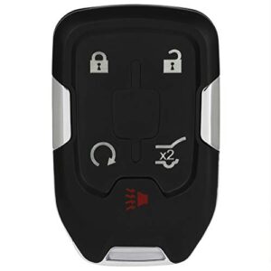 anglewide car key fob keyless entry remote shell case replacement for 17 for gmc denali xl (fcc 13508275) 5 buttons 1pad