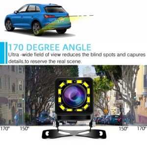 CRIXHLIX Vehicle Backup Camera, Waterproof Car Rear View with HD 1080p Night Vision, Wide View Angle Reverse Backup Camera for Cars Trucks and SUV's.