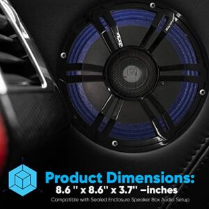 PyleUsa 8'' Single Voice Coil Car Subwoofer - 250 Watts at 4-Ohm Car Audio Powered Subwoofer, Paper Cone with Cloth Edge, Designed for Custom Audio Car, Truck, Mobile Vehicle Applications - PLMG85